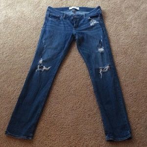 Abercrombie ripped jeans