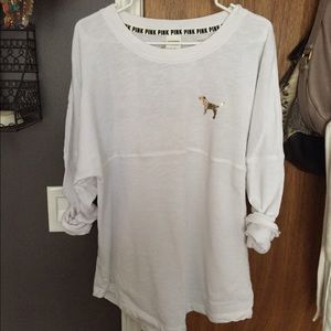 PINK Varsity Crew with bling!