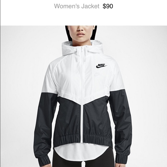 white nike windbreaker