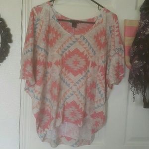 Aztec batwing shirt