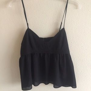 Urban Outfitters Black Sheer Tank