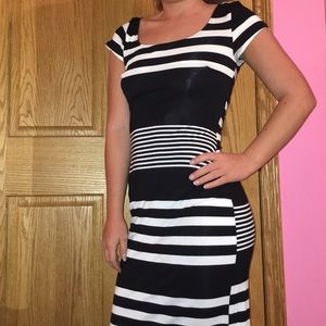 B&W Stripe Dress