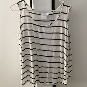 Black and white tank top