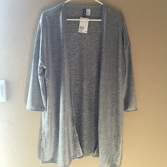 Silver open cardigan