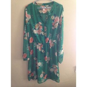 Green Floral Dress