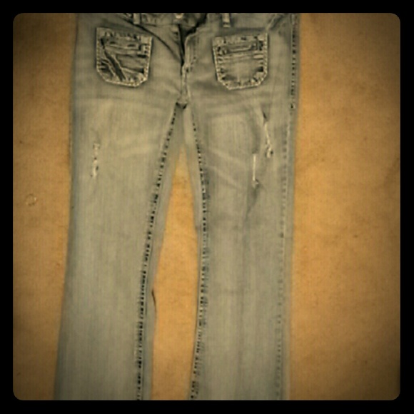 Light Faded Denim flare Jeans