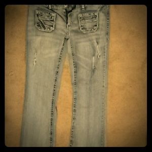 Light Faded Denim flare Jeans
