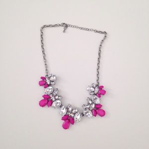 Pewter and Pink Statement Necklace