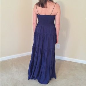 Size 4 Rebecca Taylor Maxi Dress - Navy Blue