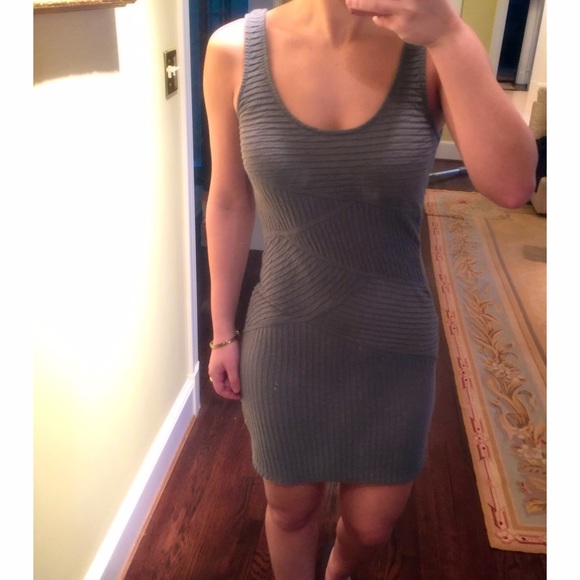 Grey Bodycon Dress - Picture 2 of 3