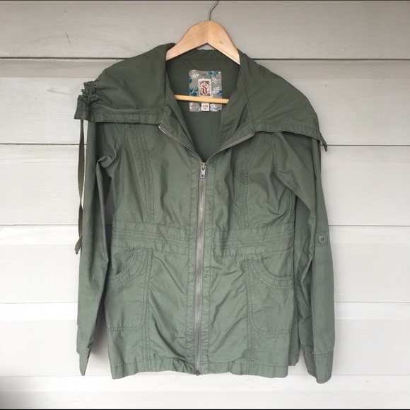 Decree Jackets & Blazers - Army Green Canvas Jacket