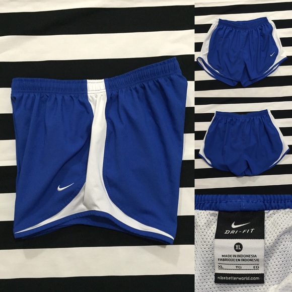 Women's blue athletic shorts clearance