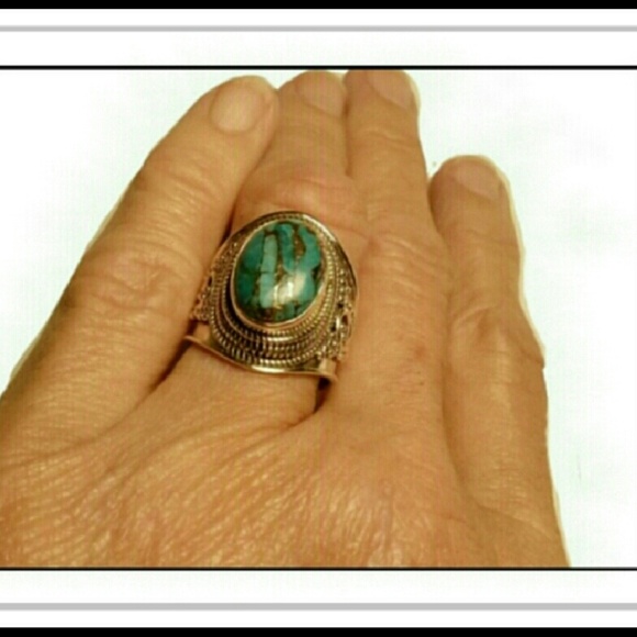 π. SOLD** SOLD** BLUE COPPER TURQUOISE RIND - Picture 4 of 4