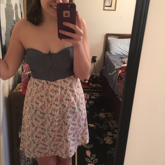 High low floral skirt