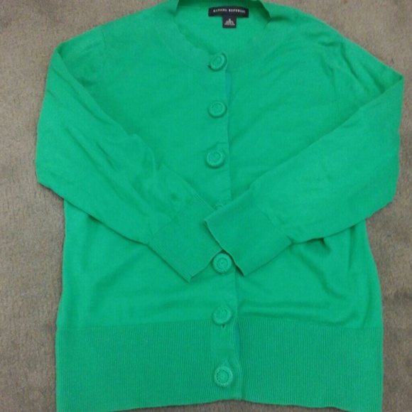 Banana Republic green cardigan