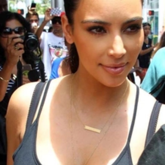 🆕 Bar Gold necklace🔴 Last one - Picture 2 of 3