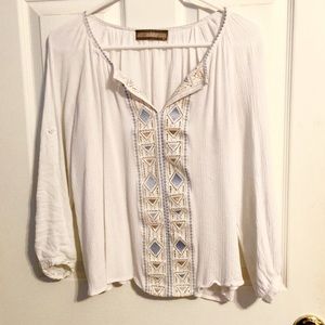 White peasant blouse