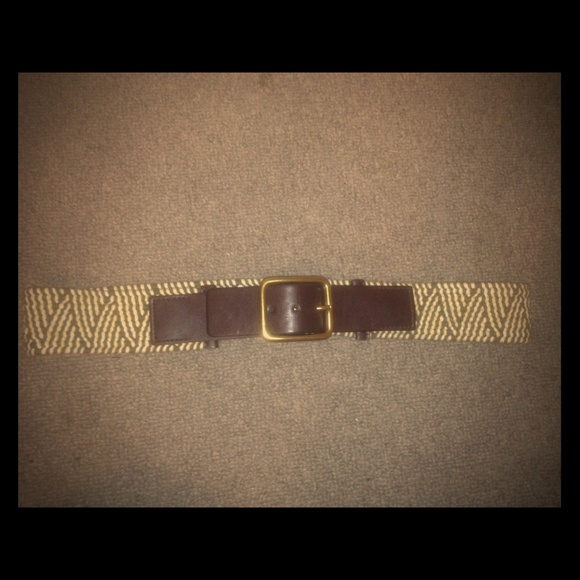 Sage and cream tribal belt