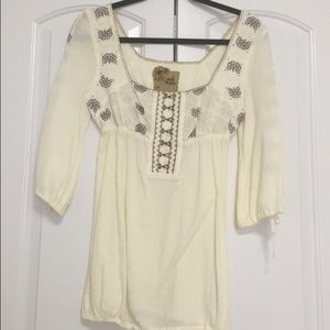 Free people 3/4 sleeve top
