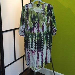 Multi-color Print Dress