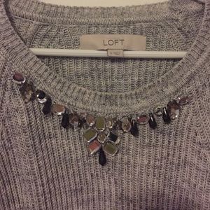 Loft bejeweled sweater