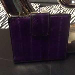 Purple Eel Skin Wallet