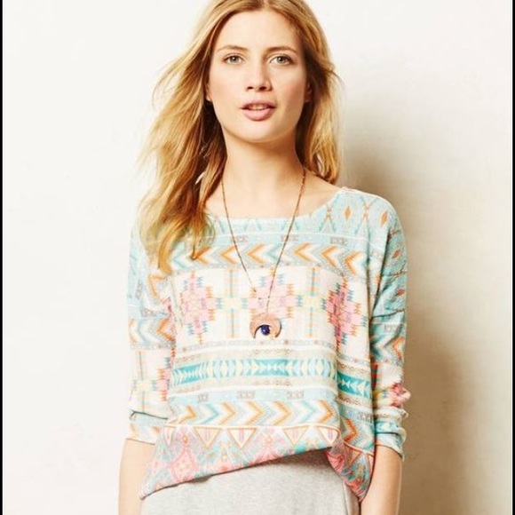 Anthropologie Morgana Pullover Top