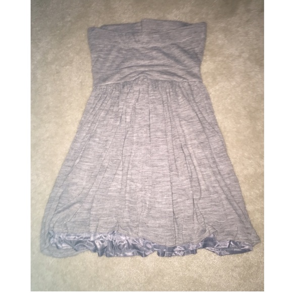 SALE!!! Strapless gray dress