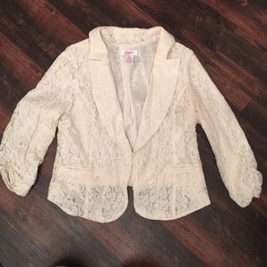Off white lace blazer
