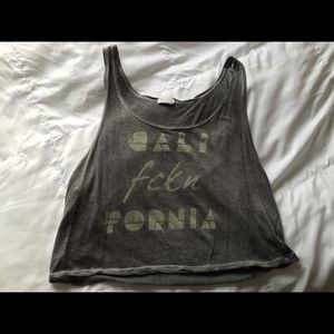 Brandy Melville "CALI fckn FORNIA" Crop Tank