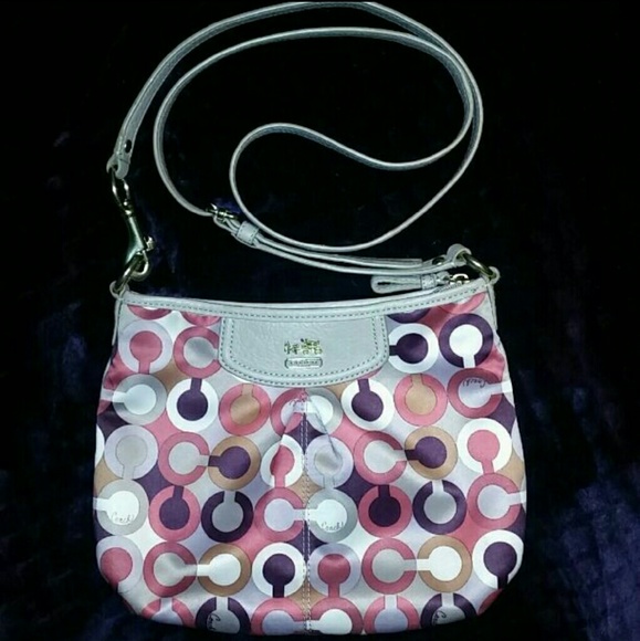 Authentic Coach op art Crossbody