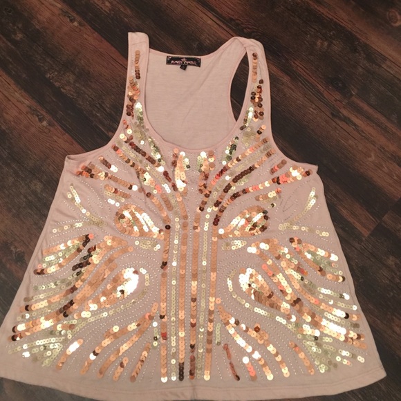 Sequin front tank