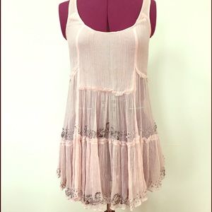 Anthropologie Beaded Swing Cami