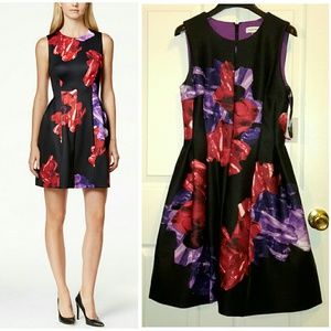 New w Tags Calvin Klein Floral Dress size 4