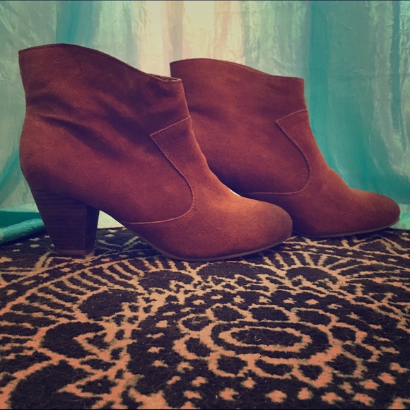 Suede booties