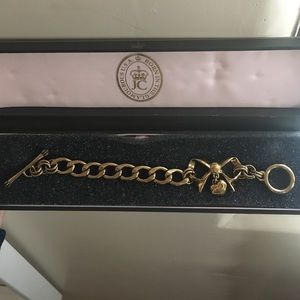 Juicy couture gold charm bracelet.