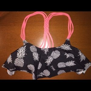 Pineapple flounce bikini top-NEVER WORN