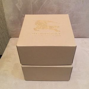 Burberry 2 boxes 6.7 x6.7 x 3.5 inches