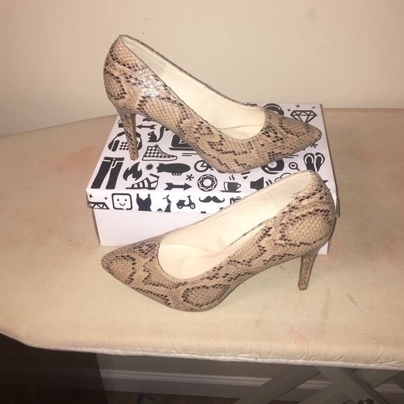 snake skin heels