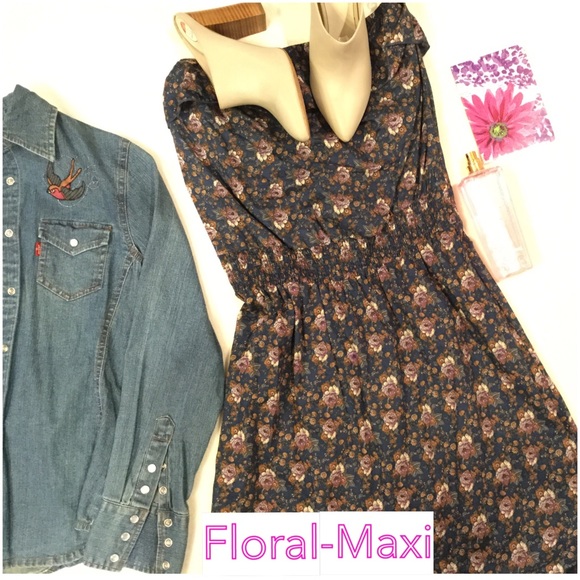 Lgter Dresses & Skirts - Boho Floral Maxi Dress