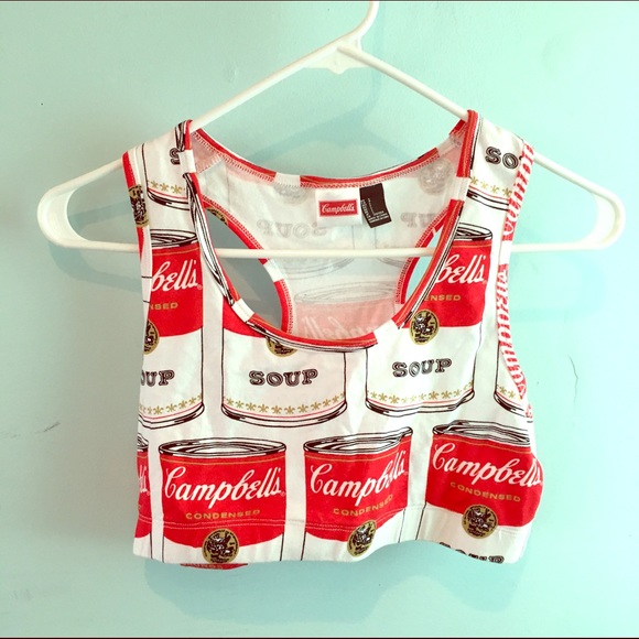 Campbell's soup crop tank