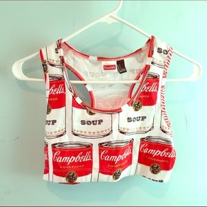 Campbell's soup crop tank