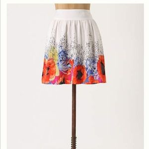 Anthropologie Scattered Heartsease Skirt