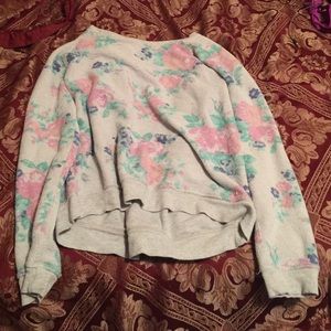 American Eagle Outfitters Flower Pullover