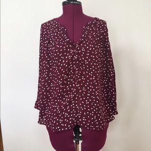 Adorable Anthropologie Polka Dot Dolman Shirt