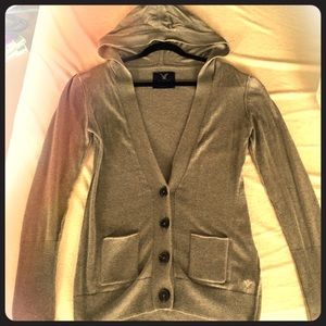 American Eagle Cardigan with hood