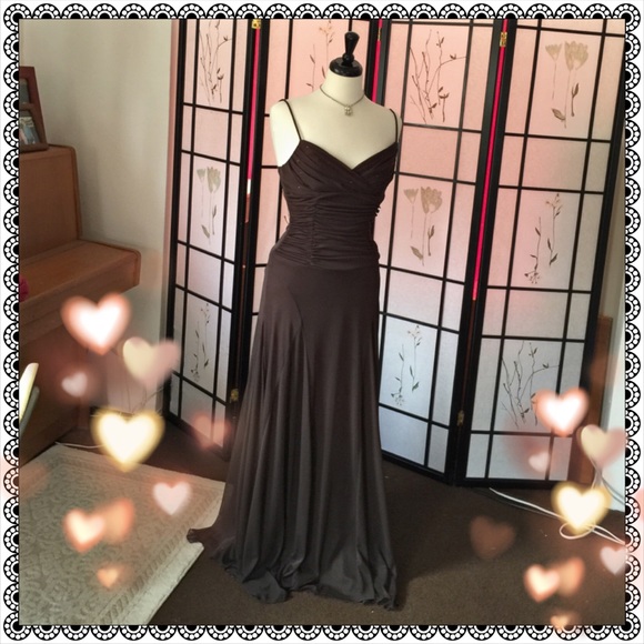 City Triangles Dresses & Skirts - DONATING 9/30 Gorgeous Dark Chocolate Chiffon Gown