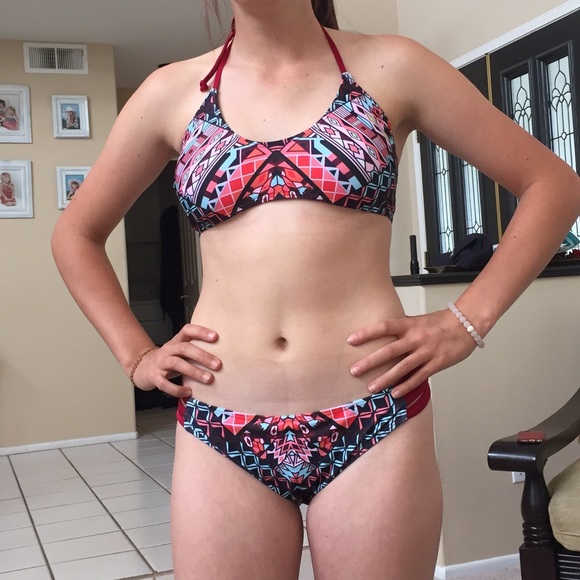 multi-colored bikini set
