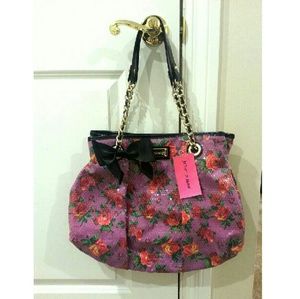 Betsey Johnson Floral Print Twinkle Toes Tote