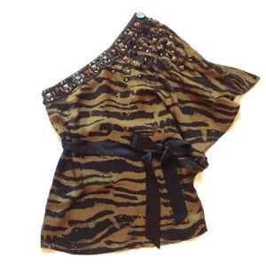 Silk Beaded Bebe Blouse